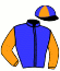 casaque portée par Chalon Th. jockey du cheval de course JOYCE MESS, information pmu ZETURF