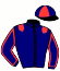 casaque portée par Baron M. G. jockey du cheval de course JALNA DES HAYES, information pmu ZETURF