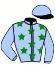 casaque portée par Renault J. jockey du cheval de course FUNKY JET, information pmu ZETURF casaque portée par Renault J. jockey du cheval de course FUNKY JET, information pmu ZETURF