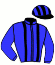 casaque portée par Raffin E. jockey du cheval de course IRMYLA DE SOMMAIRE, information pmu ZETURF
