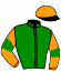 casaque portée par Potier Mat. jockey du cheval de course KATINKA DE L'ERDRE, information pmu ZETURF