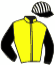 casaque portée par Angot A. jockey du cheval de course KOURANE LA CHENAIE, information pmu ZETURF