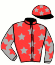 casaque portée par Vaudoit M. jockey du cheval de course KASSIOPEE NANIE, information pmu ZETURF