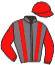 casaque portée par Campain S. jockey du cheval de course HELIA DE LAXA, information pmu ZETURF