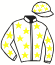 casaque portée par Barrier A. jockey du cheval de course LOVA DE LA COUR, information pmu ZETURF