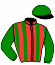 casaque portée par Andre A. jockey du cheval de course FUNNY DE COSSIO (FR), information pmu ZETURF