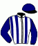 casaque portée par Verva M. jockey du cheval de course HAVANE MENCOURT (FR), information pmu ZETURF