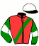 casaque portée par Lefevre D. jockey du cheval de course ISATIS DE MONCHEL (FR), information pmu ZETURF