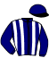 casaque portée par Clijmans K. jockey du cheval de course THREE FANS (FR), information pmu ZETURF