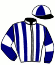 casaque portée par Henon V. jockey du cheval de course ETOILE DE BEAUVOIS (FR), information pmu ZETURF