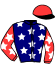 casaque portée par Phlypo K. jockey du cheval de course FINA D'OCCAGNES (FR), information pmu ZETURF