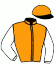 casaque portée par Ouvrie F. jockey du cheval de course ENZO SLIPPER (FR), information pmu ZETURF