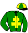 casaque portée par Ernault A. jockey du cheval de course GOLD ELEVEN (FR), information pmu ZETURF