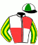 casaque portée par Neirinck Ado. jockey du cheval de course EVEREST DE KACY (FR), information pmu ZETURF