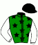 casaque portée par Lefebvre F. jockey du cheval de course IRIS JAMES, information pmu ZETURF
