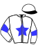 casaque portée par Sucaet G. jockey du cheval de course HOMME D'ETAT (FR), information pmu ZETURF