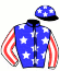 casaque portée par Terry C. jockey du cheval de course FEU DE REVOLTE (FR), information pmu ZETURF