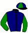 casaque portée par Delenclos F. jockey du cheval de course HEMERA D'HERIPRE, information pmu ZETURF