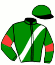 casaque portée par Desmigneux F. jockey du cheval de course I LOVE DE VIETTE, information pmu ZETURF