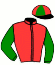 casaque portée par Desmigneux F. jockey du cheval de course JUNIOR SACRE, information pmu ZETURF