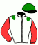 casaque portée par Garandeau A. jockey du cheval de course JEAN PIERRE, information pmu ZETURF