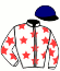 casaque portée par Bonne D. jockey du cheval de course KILLER FOR LOVA, information pmu ZETURF