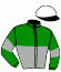 casaque portée par Raffestin J. jockey du cheval de course HERO SENSE, information pmu ZETURF