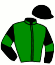casaque portée par Van Bael Mlle Lin. jockey du cheval de course FAVORI DE NAY, information pmu ZETURF