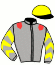 casaque portée par Baudouin L. jockey du cheval de course HOTMAIL DU BOSS, information pmu ZETURF