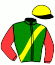 casaque portée par Verva M. jockey du cheval de course JAKARTA D'ULVEINE, information pmu ZETURF