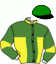 casaque portée par Rasmussen Mme Ann K. jockey du cheval de course GAMINE DES LANDES, information pmu ZETURF