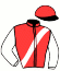 casaque portée par Declercq J. R. jockey du cheval de course IKIGAI D'OMBREE, information pmu ZETURF