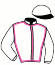 casaque portée par Senet J.F. jockey du cheval de course FRISE PONT VAUTIER, information pmu ZETURF