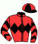 casaque portée par Nobili M. jockey du cheval de course MISS BLACK, information pmu ZETURF