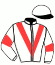 casaque portée par Weissmeier Mlle E. R. jockey du cheval de course TRUST AHEAD, information pmu ZETURF