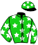 casaque portée par Breux S. jockey du cheval de course KING SOLOMON, information pmu ZETURF casaque portée par Breux S. jockey du cheval de course KING SOLOMON, information pmu ZETURF