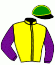 casaque portée par Lelievre E. jockey du cheval de course HAPPY SOUVERAINE, information pmu ZETURF