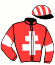 casaque portée par Koubiche Jér. jockey du cheval de course HONNEUR D'ISQUES, information pmu ZETURF