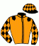 casaque portée par Dromigny T. jockey du cheval de course IBLISS MAYBE, information pmu ZETURF