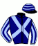 casaque portée par Ouvrie F. jockey du cheval de course KINDER DE LA NAVE, information pmu ZETURF