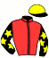 casaque portée par Ouvrie F. jockey du cheval de course KHALEESI DE BELI, information pmu ZETURF