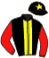 casaque portée par Justum M. jockey du cheval de course CHUNKA WAKAN, information pmu ZETURF
