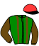 casaque portée par Moes M. jockey du cheval de course KEL BAMBOIS, information pmu ZETURF