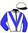 casaque portée par Poree G. jockey du cheval de course GANADOR DEL AMOR, information pmu ZETURF