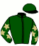 casaque portée par Favriaux Mal. jockey du cheval de course ROAST CHESTNUT, information pmu ZETURF