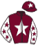 casaque portée par Bails Mlle L. jockey du cheval de course SIJOUX, information pmu ZETURF