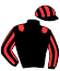 casaque portée par Lefebvre F. jockey du cheval de course SKIP CHOP, information pmu ZETURF