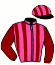 casaque portée par Barzalona M. jockey du cheval de course PALUS ARGENTEUS, information pmu ZETURF