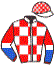 casaque portée par Bourgeais Mr B. jockey du cheval de course WOODSTONE, information pmu ZETURF casaque portée par Bourgeais Mr B. jockey du cheval de course WOODSTONE, information pmu ZETURF