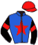 casaque portée par Devouassoux Tan. jockey du cheval de course MILLIUM QUESNOT, information pmu ZETURF